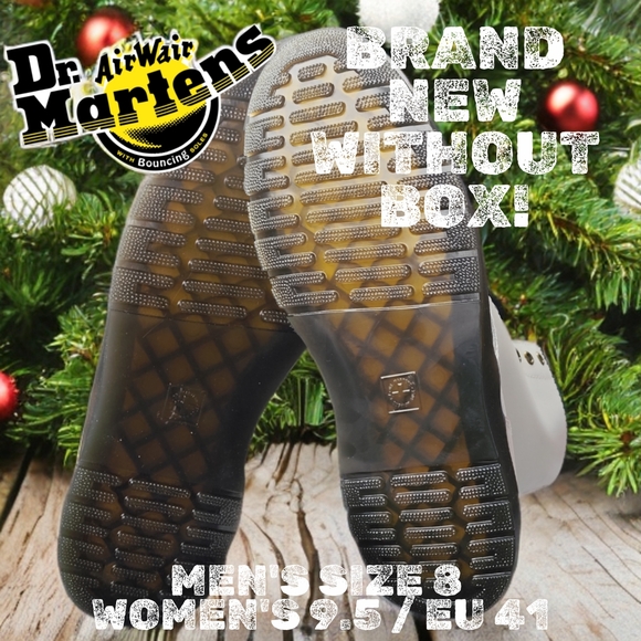 Dr. Martens White Zavala Combat Boots - Picture 2 of 8